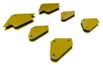 Kątownik magnetyczny spawalniczy metalowy magnes kątowniki zestaw 6szt