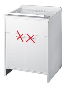 Umywalka z szafką PCV Negrari 9002 K 50 x 60 x 85