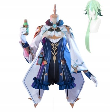Genshin Impact Sucrose Cosplay Kostium Peruka