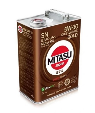 MITASU GOLD SN 5W30 ILSAC GF-5 DEXOS 1 4L MJ-101