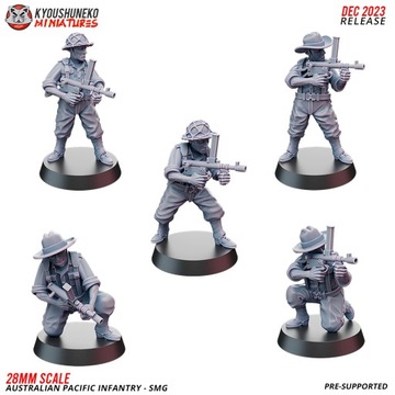SMG Australian Pacific Infantry x5 Kyoushuneko Min