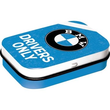 Nostalgic Art Mint Box BMW - Drivers Only Blue