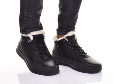 МУЖСКИЕ СНЕЖНЫЕ БОТИНКИ ЛОДЫЖКИ САПОГИ УТЕПЛЕННЫЕ С ТОЛСТЫМ МЕХОМ ДЛЯ СНЕГА МОРОЗ