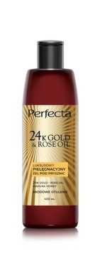 PERFECTA 24K Gold&Rose Oil Luksusowy pielęgnacyjny żel pod prysznic 400