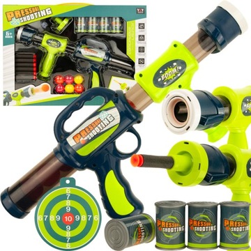 PISTOLET WYRZUTNIA STRZAŁEK KULEK PIANKOWE STRZAŁKI + AKCESORIA NERF ZESTAW