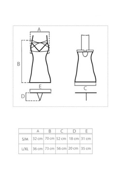 Livco Komplet bielizny damskiej Szlafrok Koszula Nocna i Stringi S/M