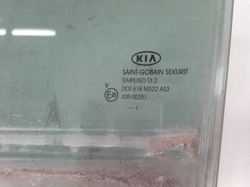 KIA SPORTAGE 3 III 11R SKLO (OKNO) DVEŘE LEVÝ ZADNÍ