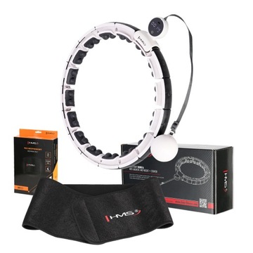 HULA HOP Z PASEM WYŚWIETLACZEM LCD, 32 MAGNESAMI SPORT TRENING KOŁO CARDIO
