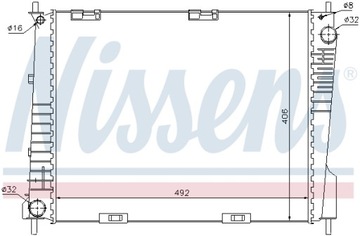 РАДИАТОР МОТОРА NISSENS NIS 67283