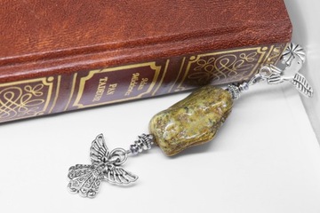 КНИГА ЗАКЛАДКА уникальный ЯНТАРНЫЙ ангел ангел
