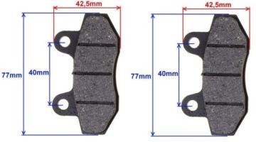 FRONT BRAKE CLIPS Quad ATV Roketa 250cc
