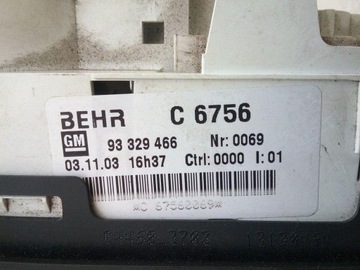 93329466 JINÉ MODUL 1.7 CDTI 74 2006 OPEL MERIVA