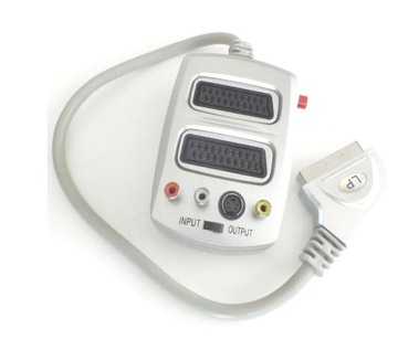 ZLA0427 Евроразветвитель SCART 1x вилка - 2x розетки 3x RCA SVHS кабель 0,3м