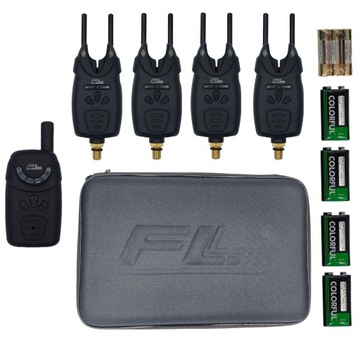 Комплект из 4 блоков управления сигнализатором поклевки, 4 поворотника