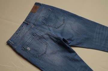 ZARA BAGGY JEANSY RURKI PRZETARCIA 38 - M