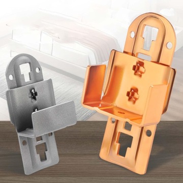 Кронштейн для перил для кровати, шарнирная фурнитура, аксессуары для кровати, балки для гардероба U, серые