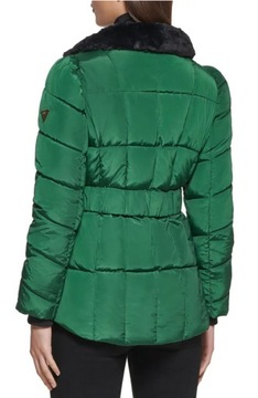 Damska kurtka zimowa GUESS Faux Fur w kolorze zielonym XL