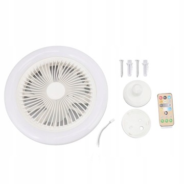 LAMPA WENTYLATOR E27 WIATRAK PLAFON BIAŁA PILOT