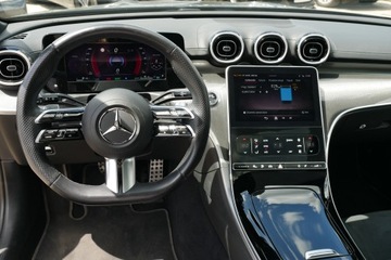 Mercedes Klasa C W206 Kombi Plug-In 2.0 300e 313KM 2023 Mercedes C300e 313 koni 2xAMG Panorama Hak Blis Webasto Ambiente LKA Hi-Fi, zdjęcie 22