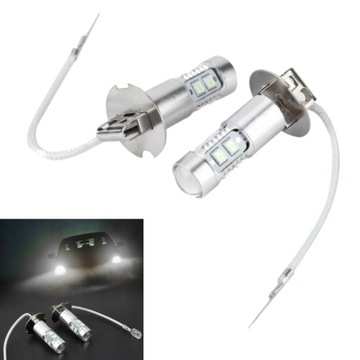 2X ŻARÓWKA LED REFLEKTOR H3 100W 1200LM 8000K