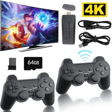 РЕТРО ТВ-КОНСОЛЬ БЕСПРОВОДНАЯ ТВ-ИГРА + 2x ПАНЕЛЬ + 15 000 ИГР HDMI M8