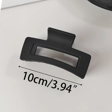 Matte Black Hair Clip for Women Fashion Frenc