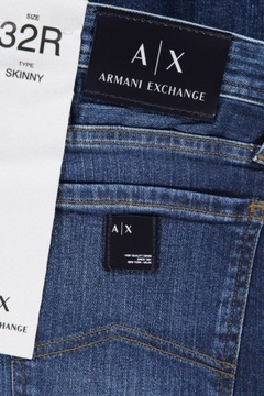 Armani Exchange spodnie 6HZJ14 Z2CMZ 1500 niebieski 36 Kolor niebieski Rozm