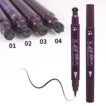 Dwustronny płynny Eyeliner ołówek wodoodporny, dł