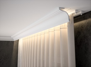 Чехол для маскировки карниза 12 см Creativa LK-03 длина карниза 244 см