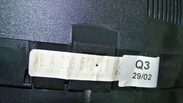 MERCEDES C W203 2.2 CDI 02R PŘÍSTROJOVÁ DESKA