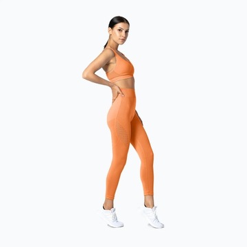 Legginsy bezszwowe damskie Carpatree pomarańcz L
