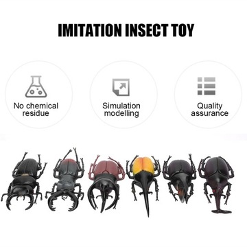 6 sztuk Symulacja Beetle Owad Model Halloween