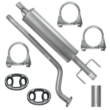 Tłumik środkowy Opel Astra G II 2 1.4 1.6 98-09