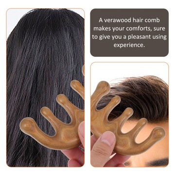 Массажеры для роста волос Расческа из зеленого сандалового дерева