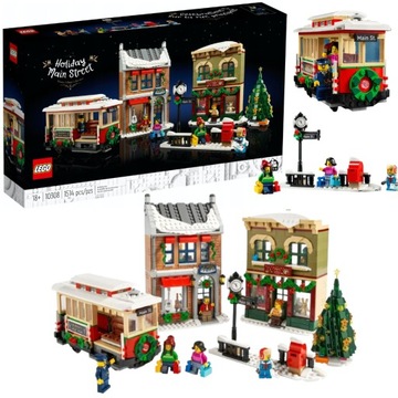 KLOCKI LEGO ICONS ŚWIĄTECZNA GŁÓWNA ULICA PREZENT DLA NIEJ NIEGO DOROSŁEGO