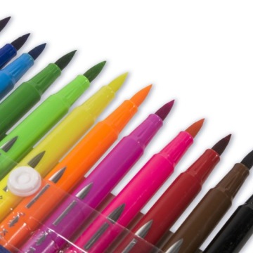 Маркеры-кисти двусторонние Kidea 12к.