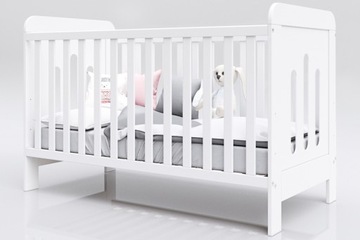 Łóżeczko niemowlęce tapczan 2w1 Zuza 140x70 biały