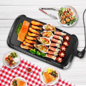 GRILL elektryczny Tradycyjny Barbecue 2000W DUŻY Mięso warzywa