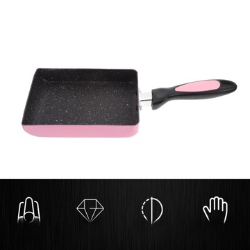 АЛЮМИНИЕВАЯ СКОВОРОДА, КВАДРАТНАЯ, СКОВОРОДА С АНТИПРИГАРНЫМ ПОКРЫТИЕМ, Сковорода для омлета