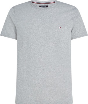 TOMMY HILFIGER KOSZULKA MĘSKA T-SHIRT CORE STRETCH SLIM C-NECK GRAY r.XL