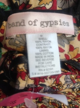 band of gypsies nowa letnia długa sukienka etno RAYON M