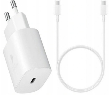 ORYGINALNA ŁADOWARKA SIECIOWA SAMSUNG SZYBKA 3A + KABEL USB-C 1 M