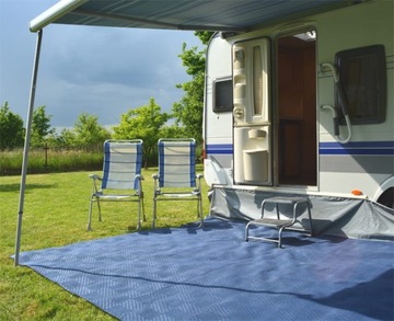 WYKŁADZINA KEMPINGOWA DO PRZEDSIONKA NAMIOTU KAMEPRA CAMPING 600G GRANATOWA