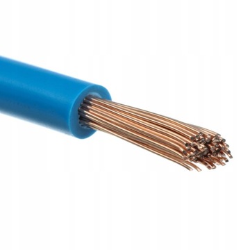 Kabel przewód giętki LGY 2,5 mm2 linka Niebieski