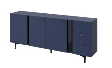 Duża komoda na nóżkach 200cm COLORUS CS-03 granat