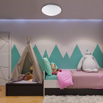 LAMPA SUFITOWA LED 12W EFEKT GWIEŹDZISTEGO NIEBA - POKÓJ SYPIALNIA KORYTARZ