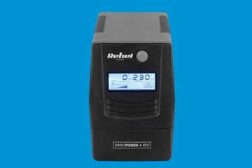 Компьютерный аварийный источник питания UPS REBEL Plus 850VA 480W LCD USB RJ45
