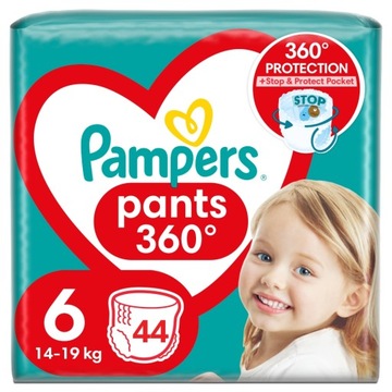 Подгузники Pampers Pants, размер 6, 44 шт, 14-19 кг