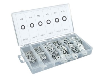 ZESTAW PODKŁADEK STALOWYCH 900 SZT.