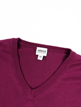Armani Collezioni różowy sweter XL logo